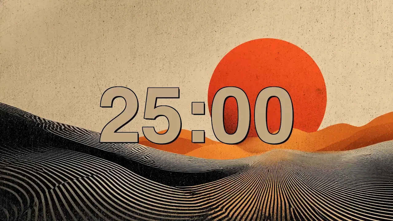 25 Minute Zen Desert Timer